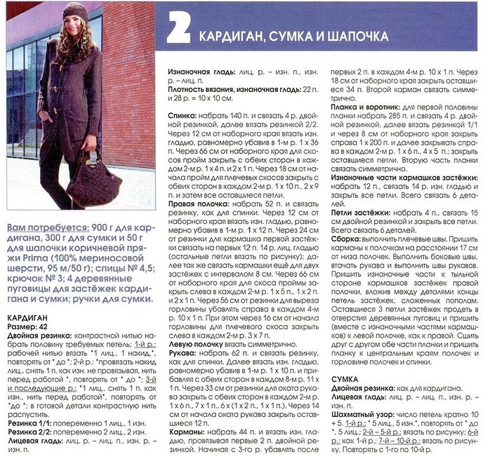 Кардиган и шапочка спицами Кардиган и шапочка спицами