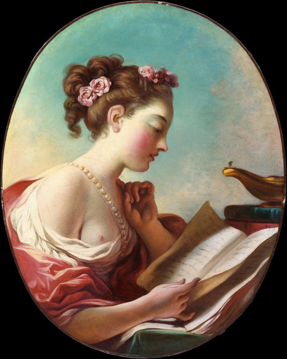 Жан Оноре Фрагонар - Молодая женщина читает  1770-e (559x700, 112Kb)
