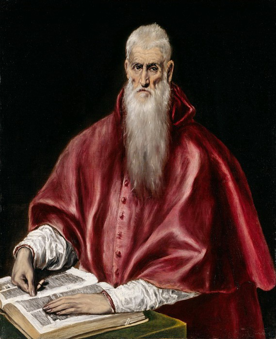 Эль Греко - Святой Иероним в образе ученого  ок. 1610 (569x697, 116Kb)