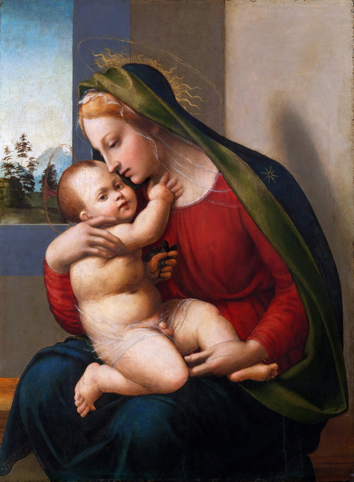 Франческо Граначчи (Италия, Вилламанья 1469-1543 Флоренция) - Мадонна с младенцем  ок.1520 (514x700, 84Kb)