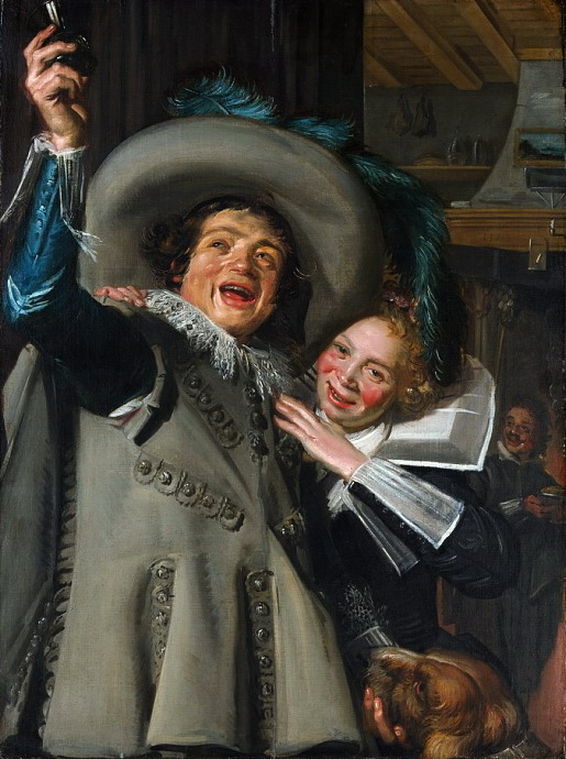 Франс Халс - Молодые мужчина и женщина (Йонкер Рамп и его возлюбленная)  1623 (515x690, 121Kb)