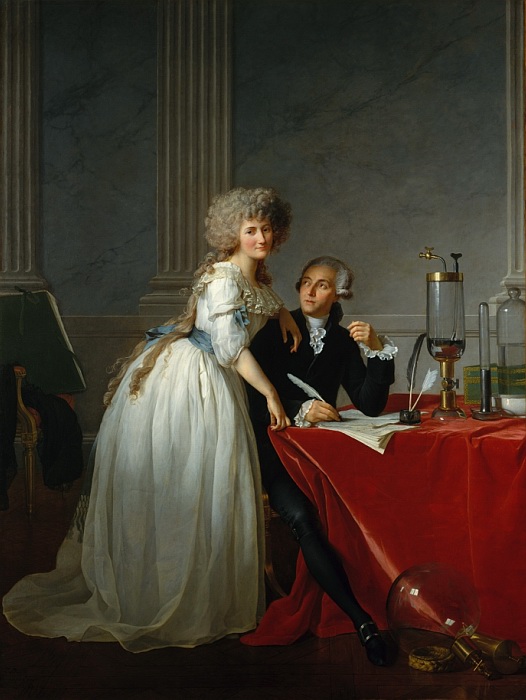 Жак-Луи Давид - Антуан Лоран Лавуазье (1743-1794) и его жена (Мари-Анна-Пьеретта Паульц, 1758-1836) 1788 (526x700, 108Kb)