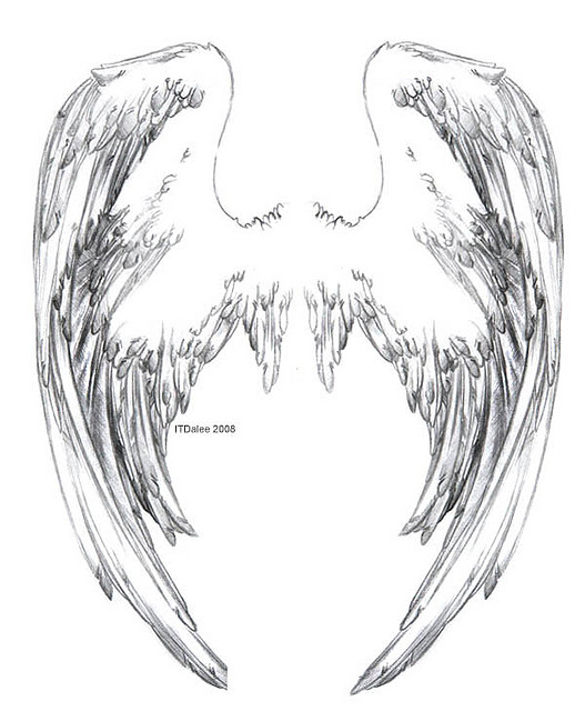 Крылья ангела картинки для срисовки