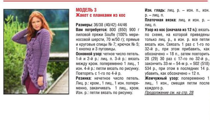 Вязание планок к кофте спицами 88