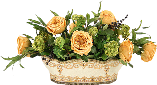 Розы букет в корзине красивой  (500x272, 225Kb)