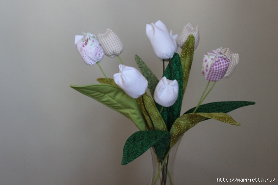 Как сшить тюльпаны из ткани своими руками?