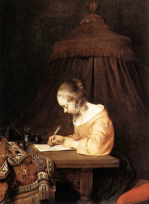 Woman Writing a Letter (512x700, 48Kb)