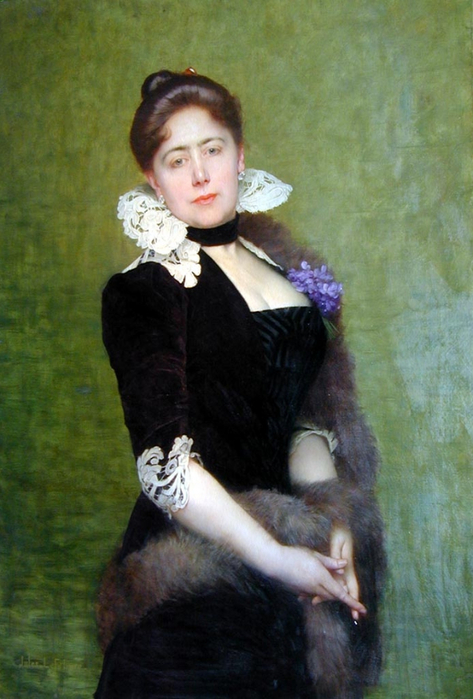 Jules-Joseph Lefebvre Portrait of a Lady (473x700, 334Kb)