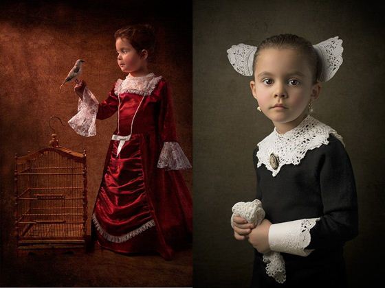 Фотографии девочки в стиле живописи XVIII века
