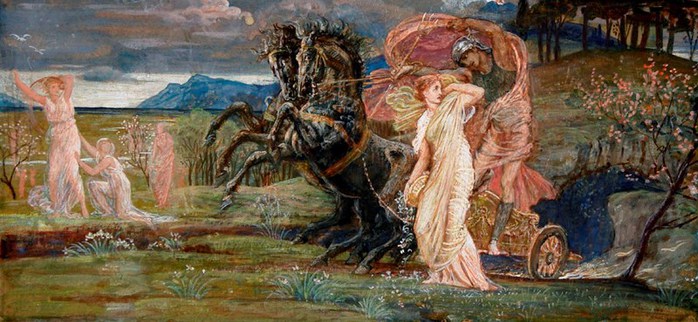 Walter Crane (English, 1845-1915) Судьба Персефона 1877 акварель (700x322, 88Kb)