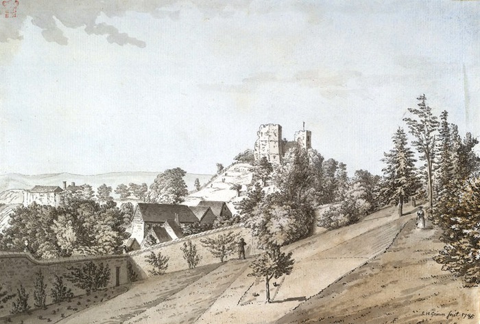 Lewes Castle, 1785 (700x472, 127Kb)