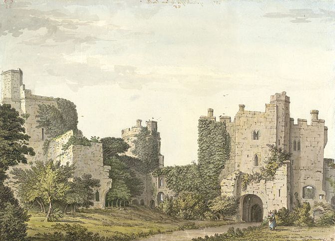 Замок Bodiam,  Западные и Северные ворота, 1784 (671x482, 76Kb)