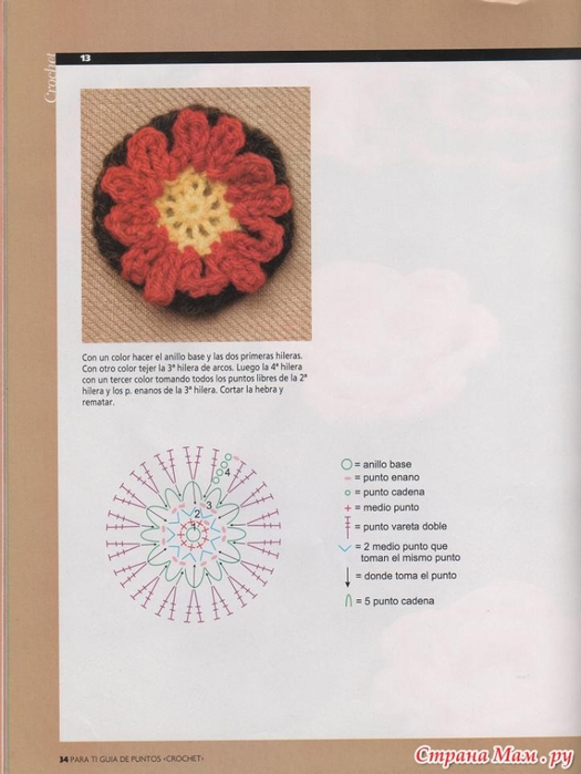 Para Ti журнал цветы крючком (9) (525x700, 192Kb)