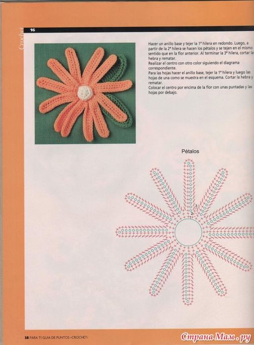 Para Ti журнал цветы крючком (12) (515x700, 219Kb)