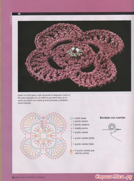 Para Ti журнал цветы крючком (21) (519x700, 230Kb)