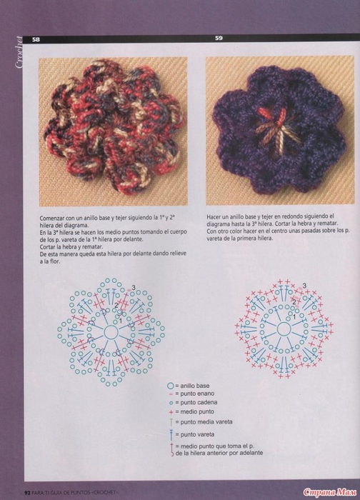 Para Ti журнал цветы крючком (46) (504x700, 234Kb)