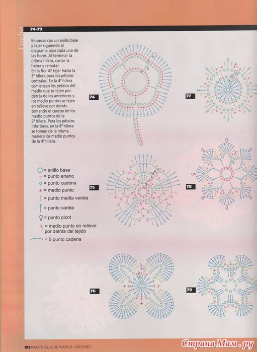 Para Ti журнал цветы крючком (52) (511x700, 225Kb)