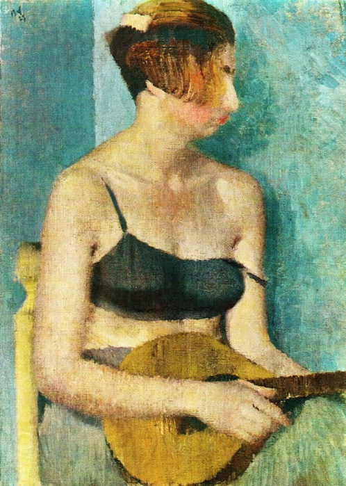 Женщина с мандолиной, 1927 (498x700, 136Kb)