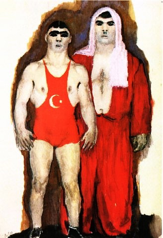Турецкие борцы, 30-е (328x480, 46Kb)