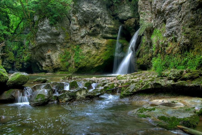 Водопад La Tine de Conflens, Швейцария 95208