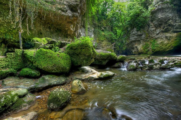 Водопад La Tine de Conflens, Швейцария 21112