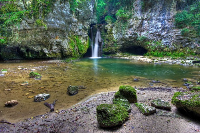 Водопад La Tine de Conflens, Швейцария 99422