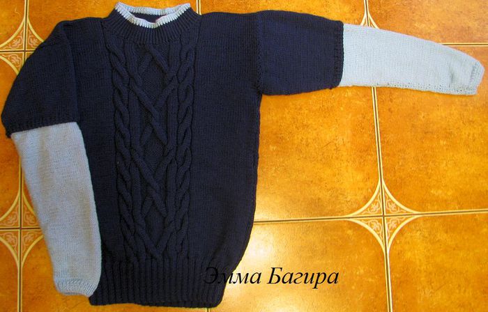 Свитер для мальчика вязать спицы Свитер для мальчика вязать спицы