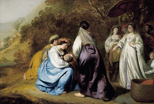 4000579_The_Finding_of_Moses_by_Abraham_van_den_Tempel (500x339, 197Kb)