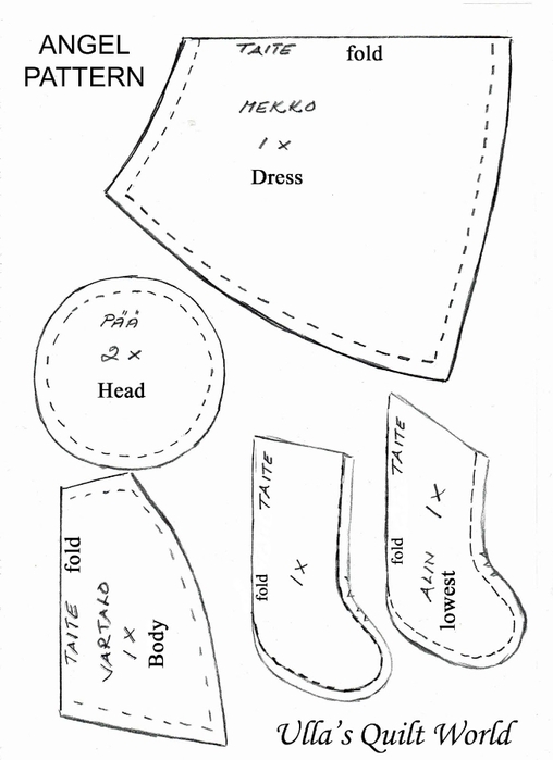 как сшить ангела