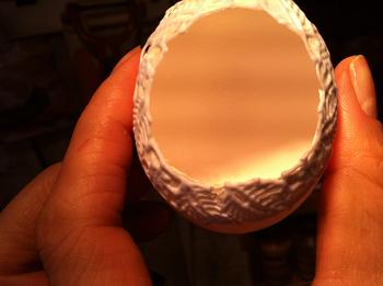 Пасхальные яйца в виде гнезда