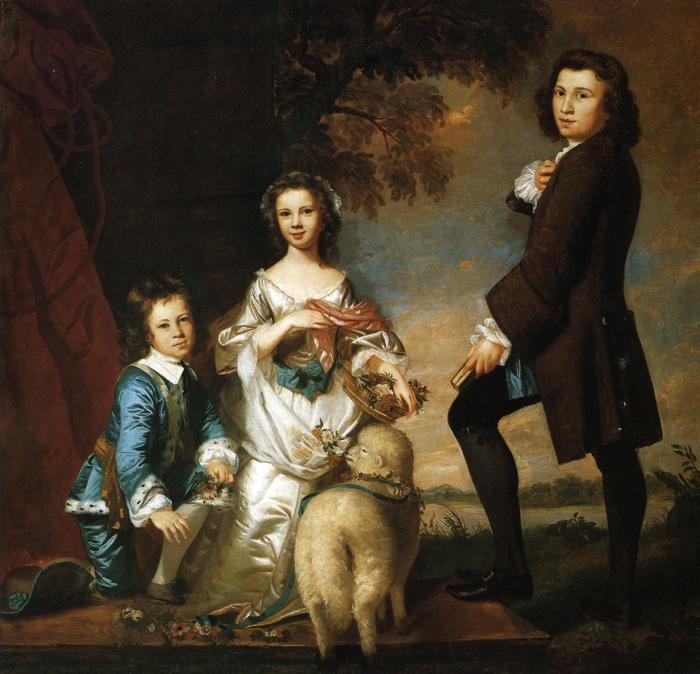 Joshua  Reynolds Thomas and Martha Neate with Tutor (700x674, 82Kb)