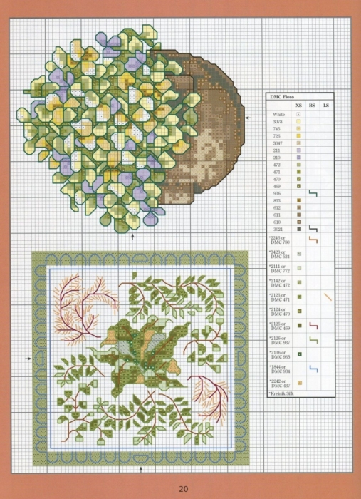 Отличный журнал вышивки Marie Barber - Cross-Stitch Florals (14) (507x700, 295Kb)