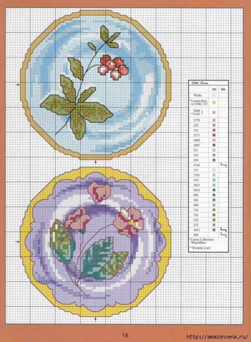 Отличный журнал вышивки Marie Barber - Cross-Stitch Florals (10) (514x700, 316Kb)