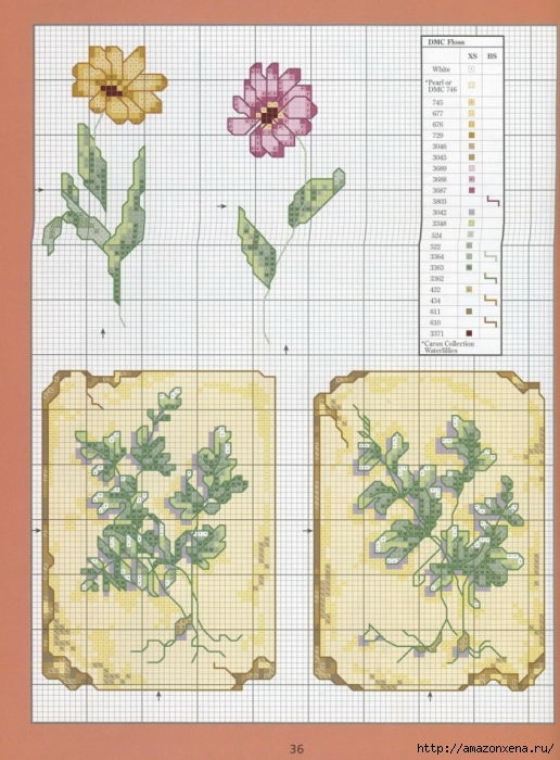 Отличный журнал вышивки Marie Barber - Cross-Stitch Florals (30) (516x700, 301Kb)