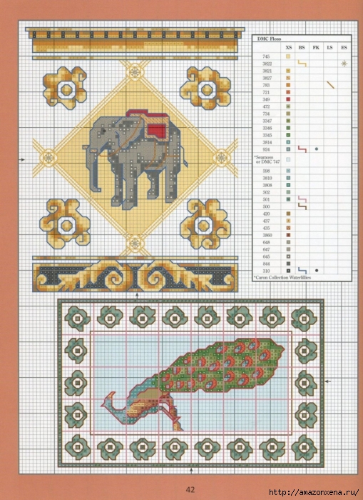 Отличный журнал вышивки Marie Barber - Cross-Stitch Florals (36) (509x700, 328Kb)