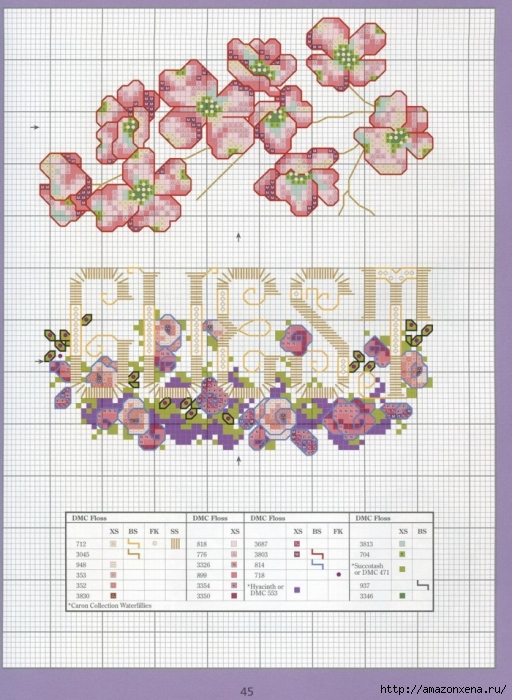 Отличный журнал вышивки Marie Barber - Cross-Stitch Florals (39) (512x700, 307Kb)