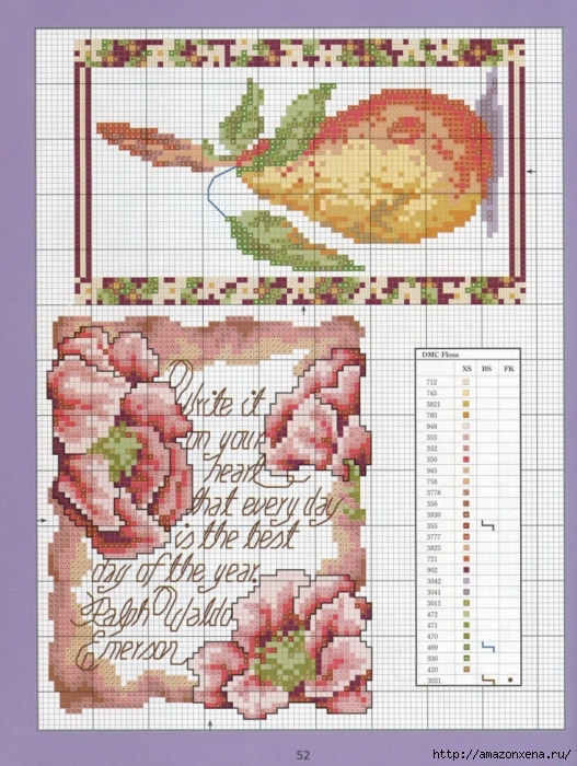 Отличный журнал вышивки Marie Barber - Cross-Stitch Florals (46) (527x700, 334Kb)