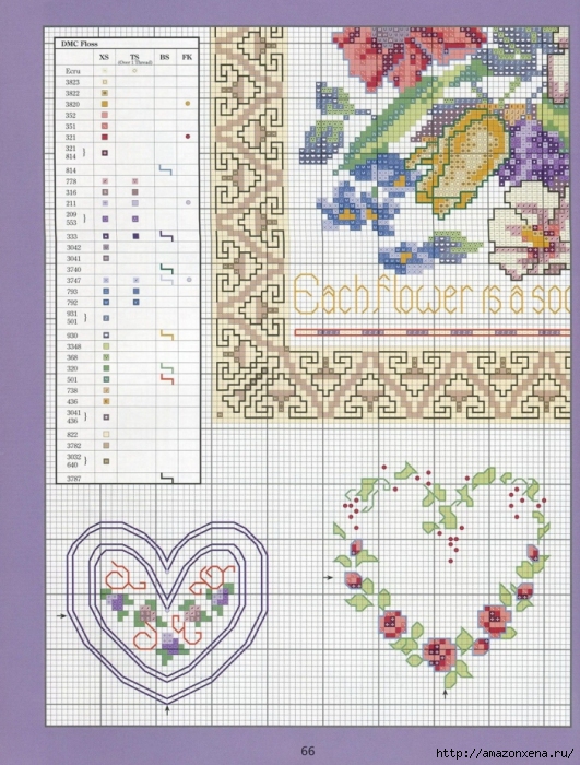 Отличный журнал вышивки Marie Barber - Cross-Stitch Florals (60) (531x700, 334Kb)