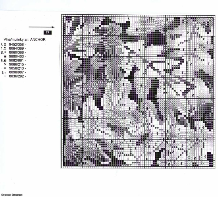 Вышитые подушки Листья (3) (700x631, 303Kb)