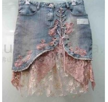 Метки юбка из джинсов декор джинсовой юбки вязанием декор вязанием вязание