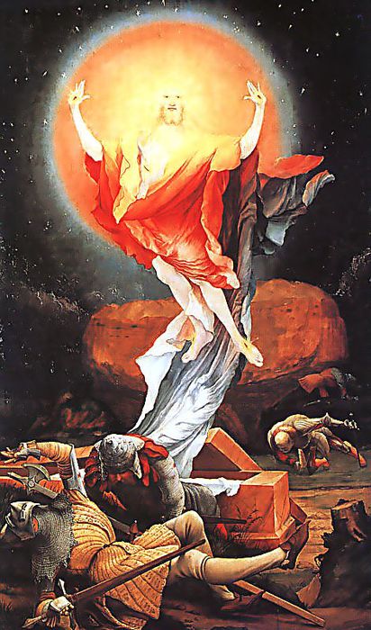 Воскресение Христа. М.Грюневальд, XVI в (412x700, 79Kb)