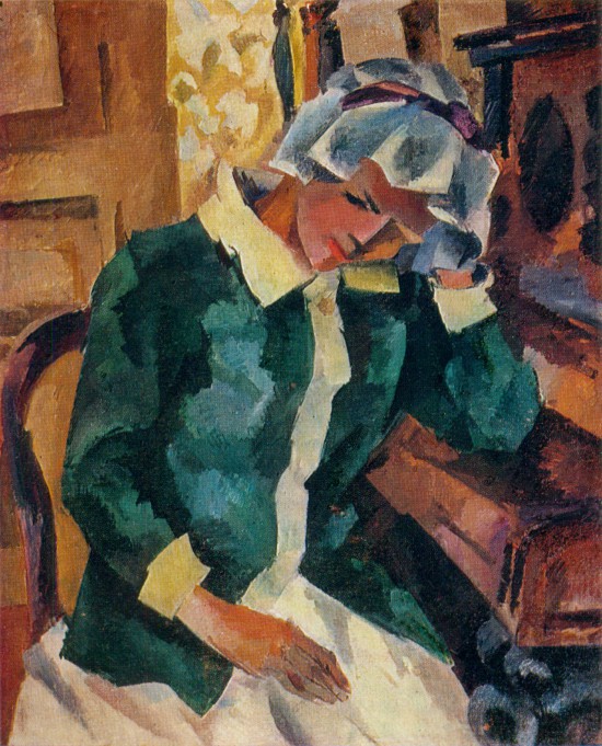 Женщина у пианино (Е.С.Потехина). 1917 (550x681, 137Kb)
