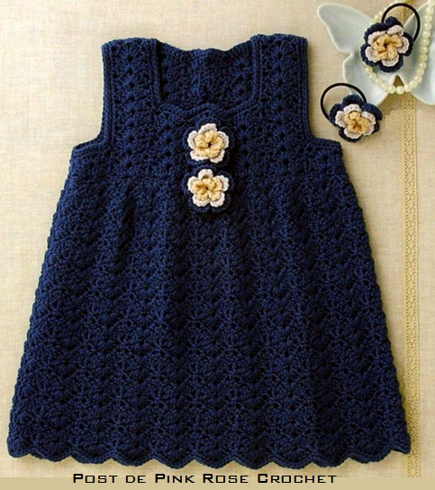 Vestido de Croche p Menina - PRoseCrochet (483x544, 556Kb)