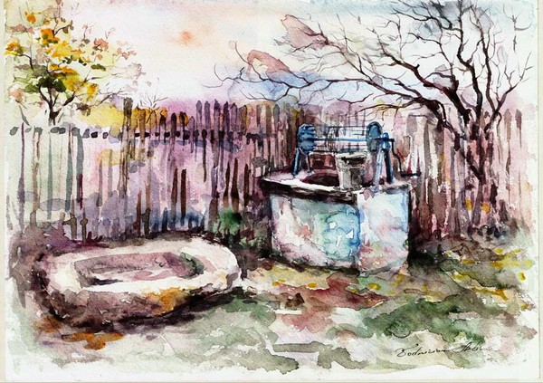 84087_landscape_09_At_The_Well_28x40_cm_watercolors-paper (600x423, 111Kb)