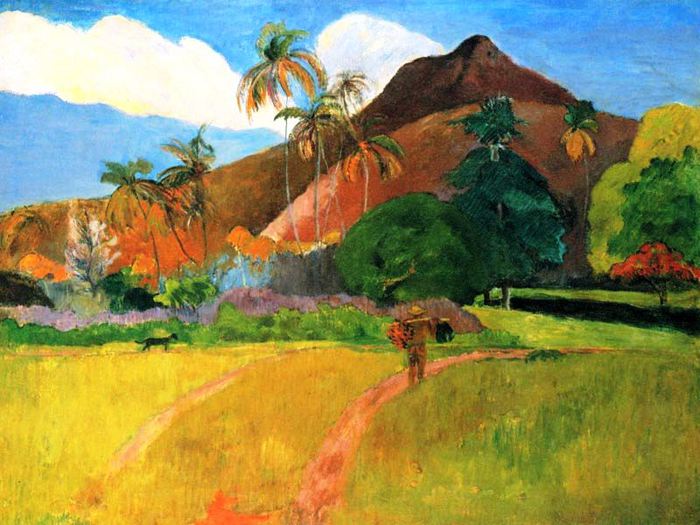 Таитянский пейзаж, 1891 (700x525, 72Kb)