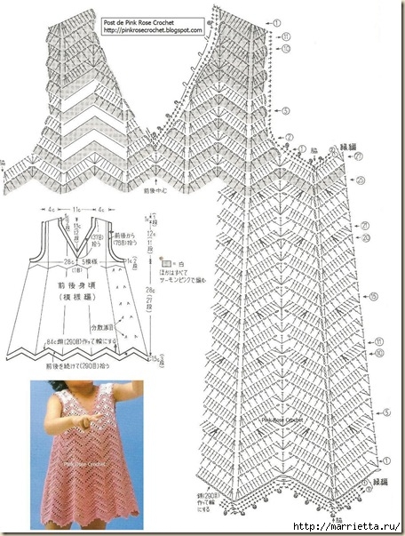 платье для девочки крючком (19) (456x603, 207Kb)