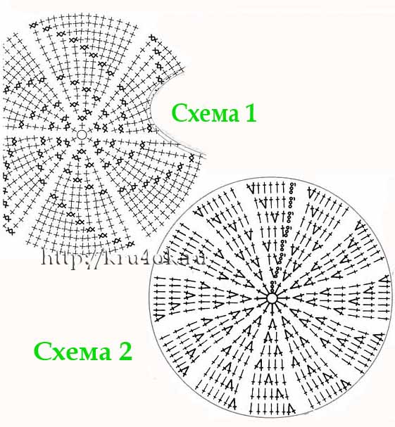 шапки вязаные крючком схемы детские