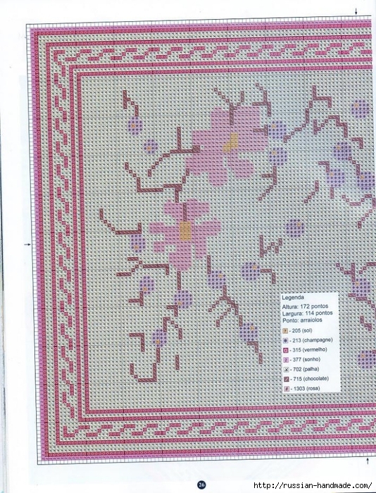 Коврики своими руками в технике ковровой вышивки. СХЕМЫ (20) (534x700, 423Kb)