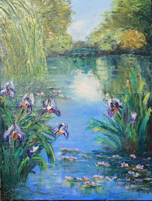 les iris chez Monet (527x700, 491Kb)