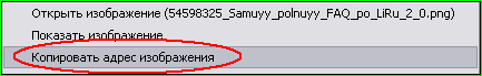 Как скопировать адрес изображения